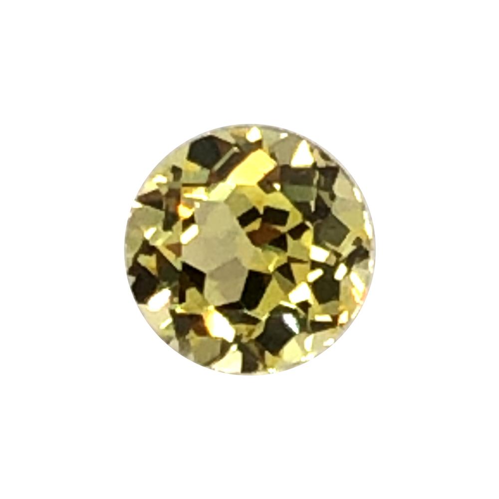 Synthetic Yellow Sapphire Round Cut