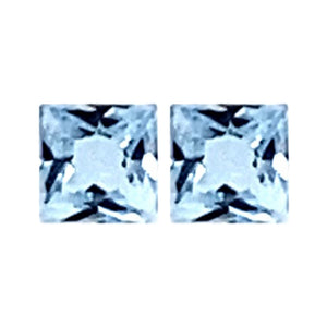 Princess Cut Loose Sky Blue Topaz
