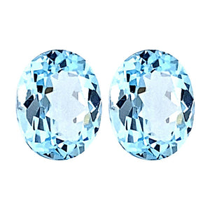 Oval Cut Loose Sky Blue Topaz