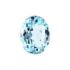 Oval Cut Loose Sky Blue Topaz