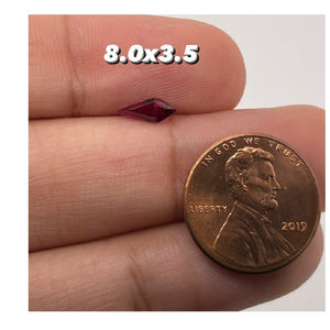 8x3.5MM(Weight range-0.37-0.46 each stone)