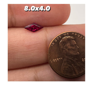 8x4MM(Weight range-0.48-0.58 each stone)