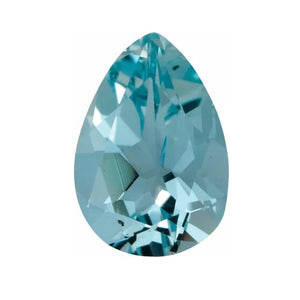 Natural Aquamarine Pear Cut Calibrated Faceted