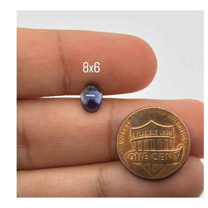 Natural Iolite Cabochon - High-Quality AAA 8x6-11x9mm Oval Iolite Gemstone - Loose Iolite for Jewelry Crafting