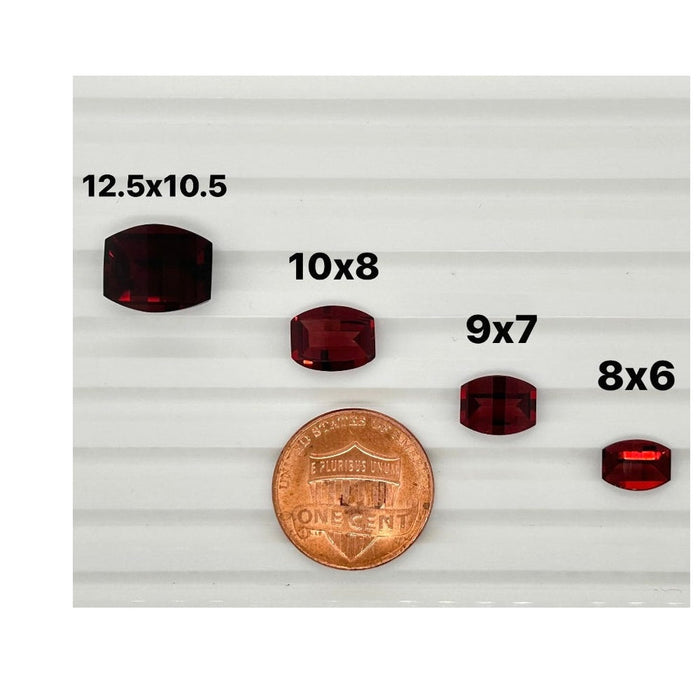 Natural Garnet Barrell Roll Top Cut AAA Quality from 7x5MM-12.5x10.5MM