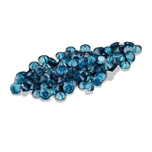 Natural Round Ocean Blue Color Enhanced Diamonds Parcel from 1MM-5.9MM