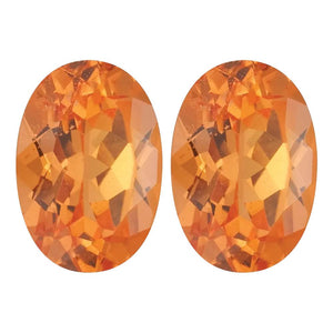 Orange Garnet Oval Cut