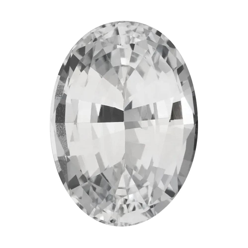 Natural Oval Loose White Sapphire