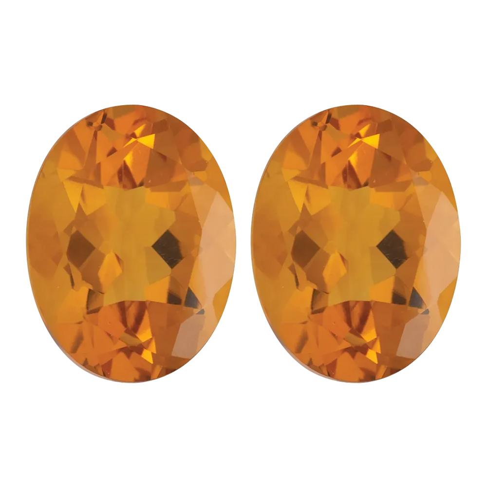Natural Oval Golden Citrine Gemstones – 5x3mm To 8x6mm – Loose Stones For Jewelry Making