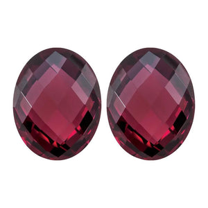 Rhodolite Garnet Oval Briolette Cut