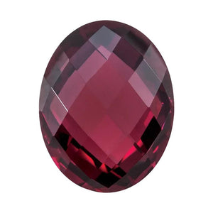 Rhodolite Garnet Oval Briolette Cut