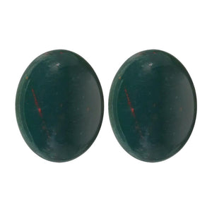 Natural Loose Oval Cabochon Bloodstone