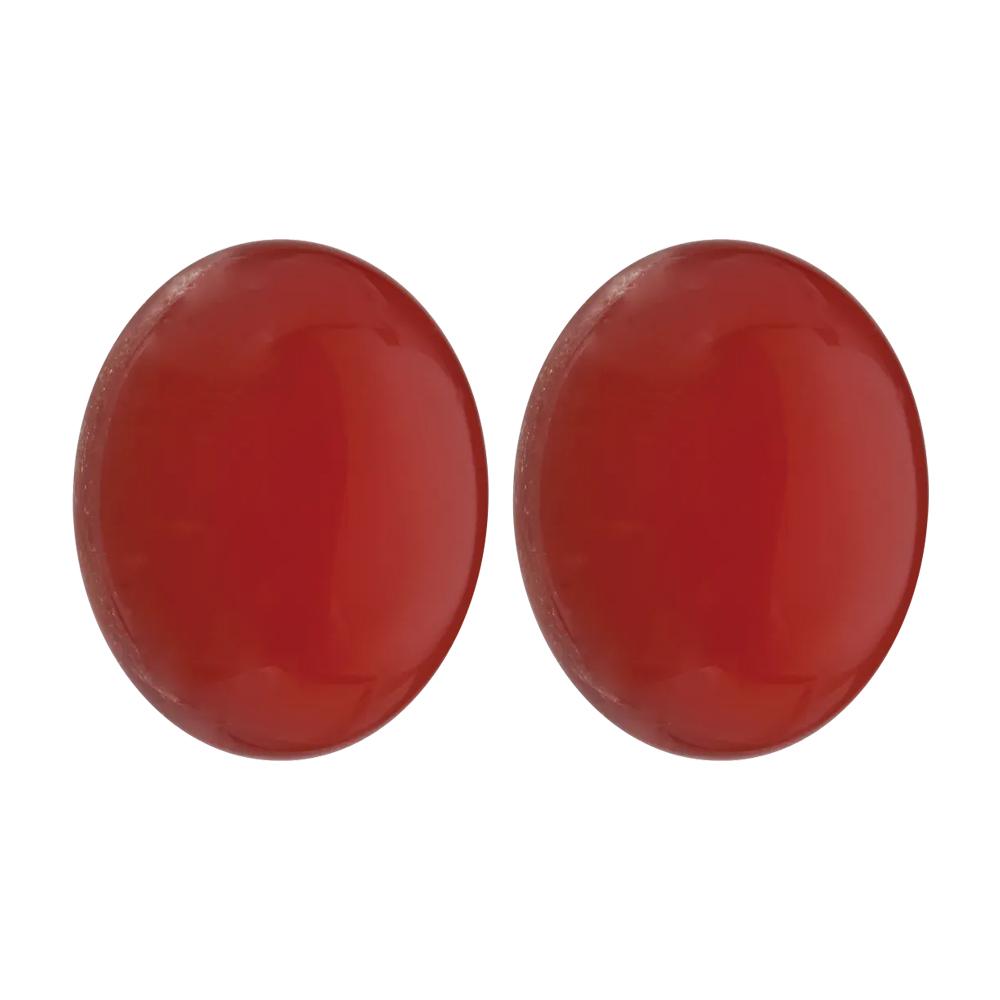 Natural Oval Cabochon Loose Carnelian