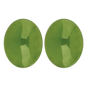 Natural Loose Oval Cabochon Nephrite Jade
