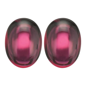 Rhodolite Garnet Oval Cabochon Cut