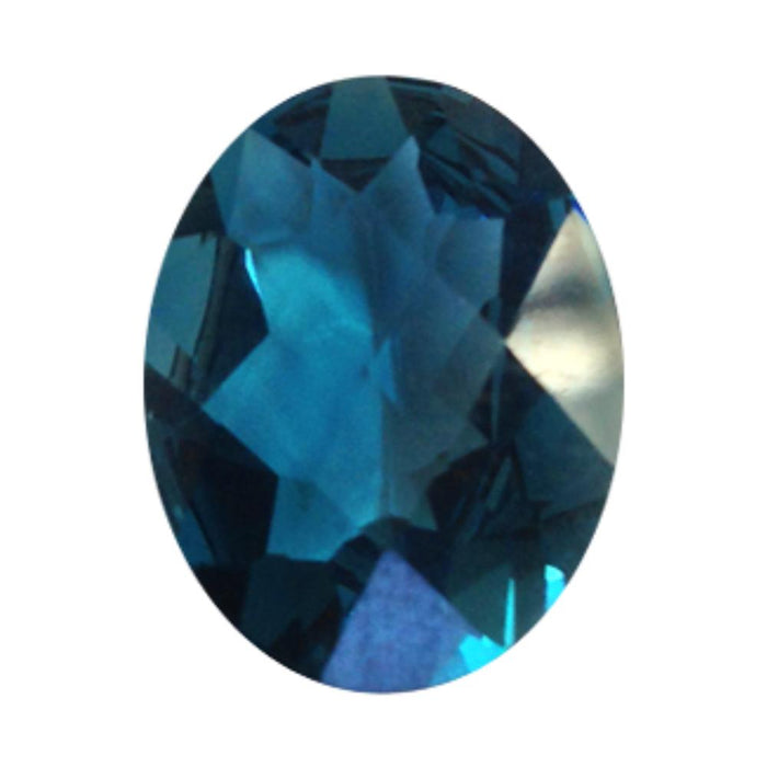 London Blue Topaz Oval Checkered Cut