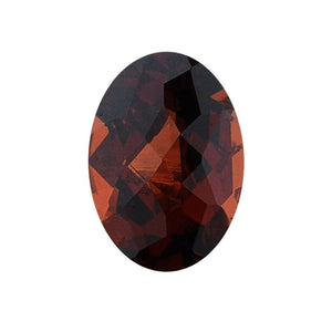 Mozambique Garnet Oval Checkered Cut