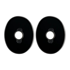 Natural Loose Oval Flat-Top with Hole Black Onyx