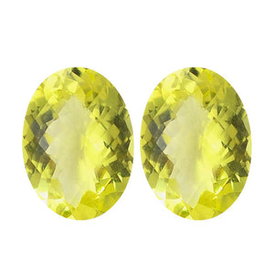 Natural Lemon Citrine Oval Step Cut