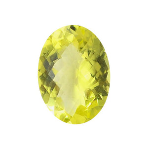 Natural Lemon Citrine Oval Step Cut