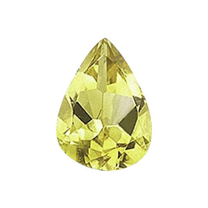 Natural Lemon Citrine Pear Cut