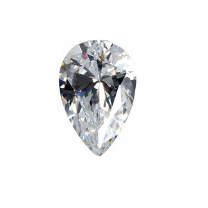 Lab Created Pear White Cubic Zirconia