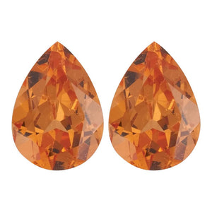 Orange Garnet Pear Cut