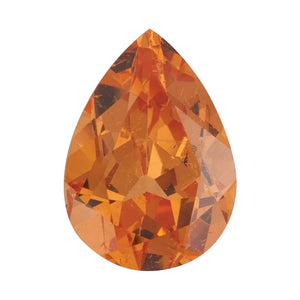 Orange Garnet Pear Cut