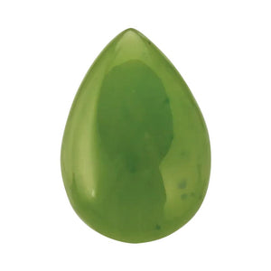 Natural Loose Pear Cabochon Nephrite Jade