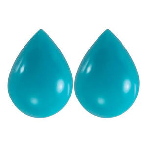 Natural Turquoise Pear Shape Calibrated Cabochon Available in 5x3MM-9x6MM