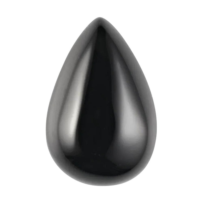 Natural Loose Pear Cabochon Black Onyx