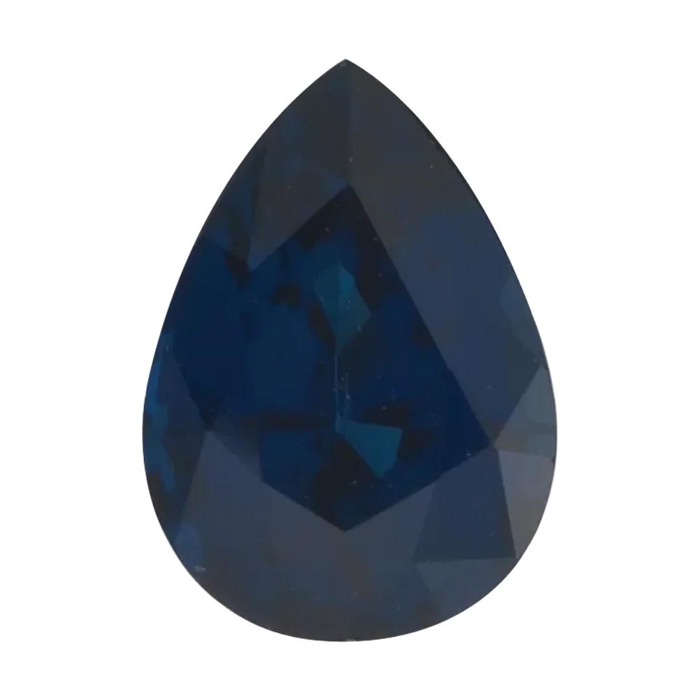 Natural Pear Loose Blue Sapphire