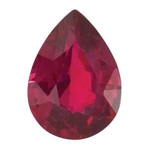 Natural Pear Loose Ruby