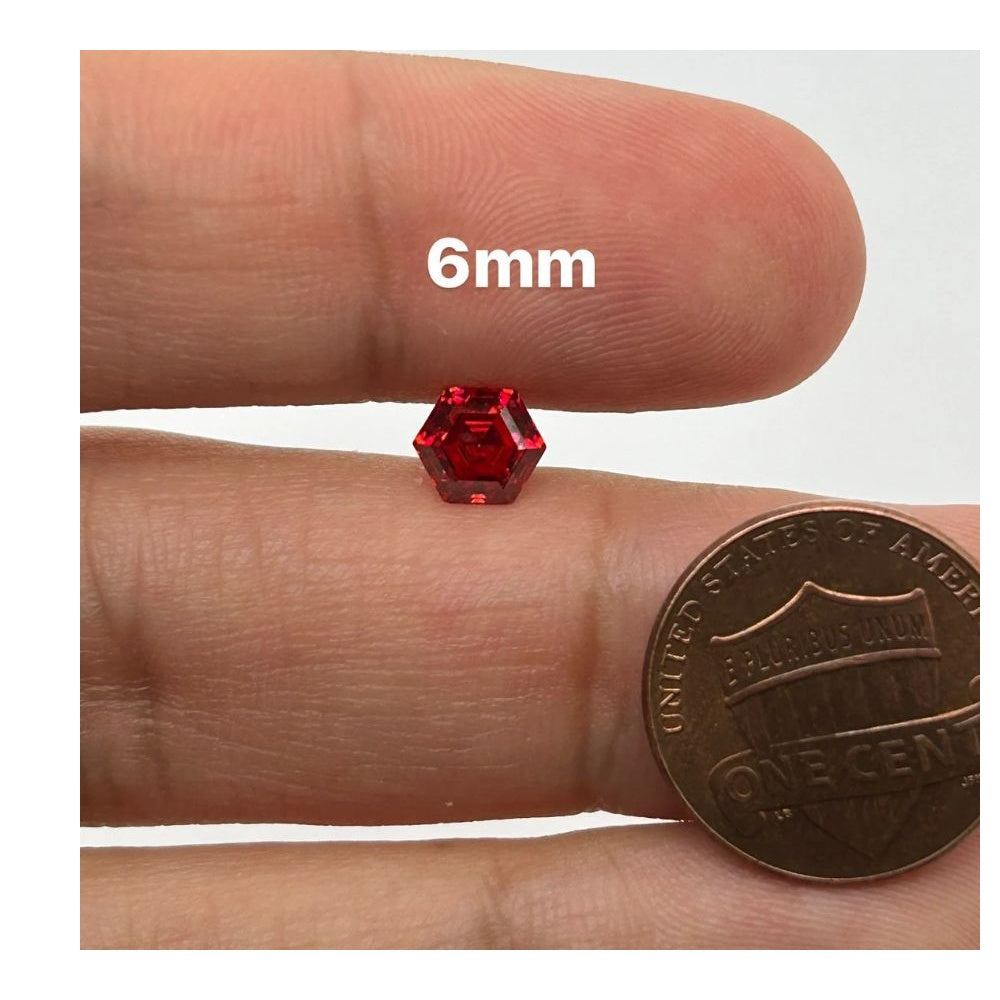 Red moissanite sales