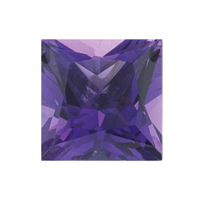 Natural Loose African Amethyst Princess Cut