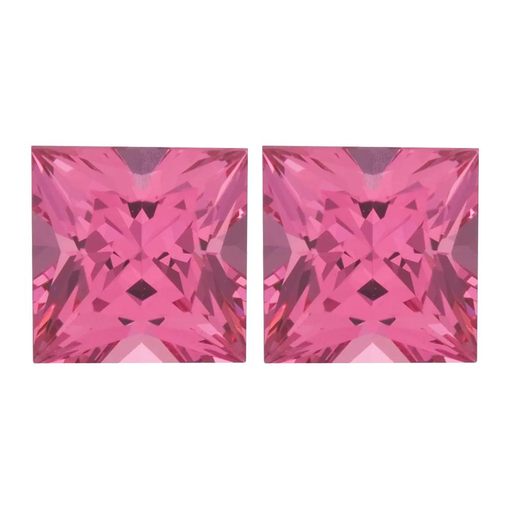 Pink Spinel Princess Cut