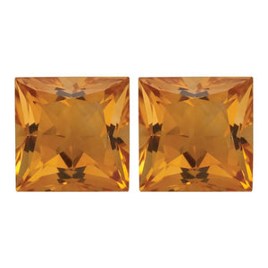 Natural Yellow Citrine Princess Cut