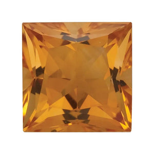 Natural Yellow Citrine Princess Cut