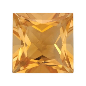 Natural Yellow Citrine Princess Cut