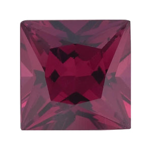 Rhodolite Garnet Princess Cut