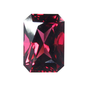 Rhodolite Garnet Emerald Radiant Cut