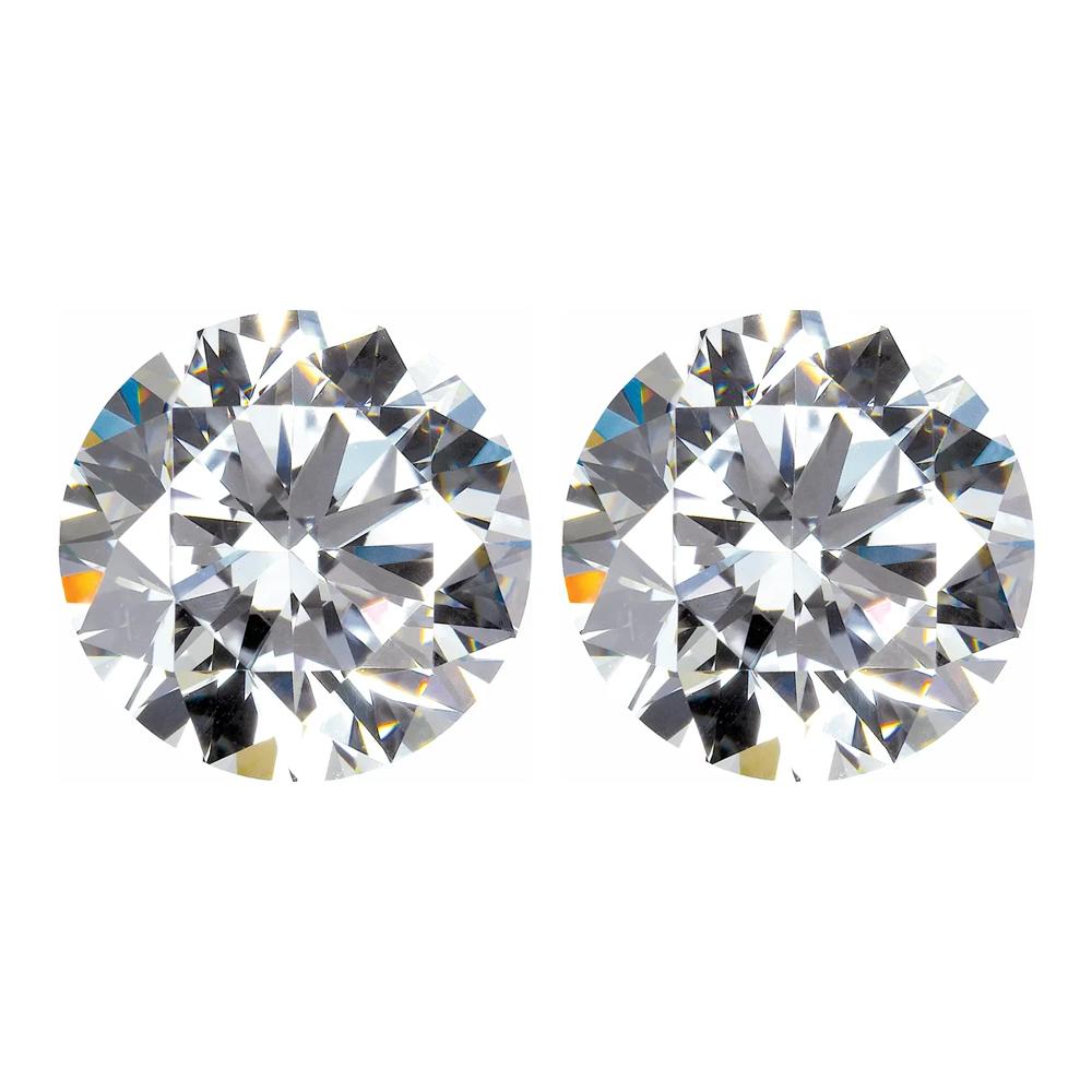 Lab Created Round Diamond Cut White Cubic Zirconia From 8.25MM-13MM