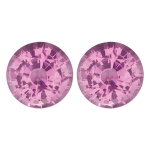 Natural Round Loose Pink Sapphire