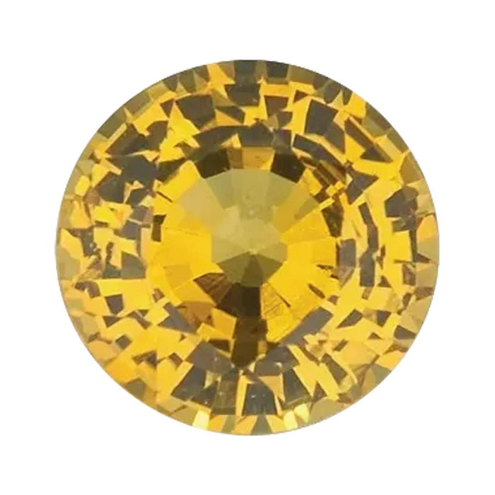 Natural Round Loose Yellow Sapphire