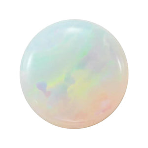 Round Cabochon Good White Opal