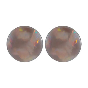Natural Round Cabochon Black Australian Opal
