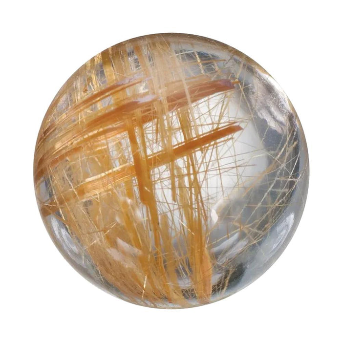 Natural Round Cabochon Cut Loose Rutilated Quartz