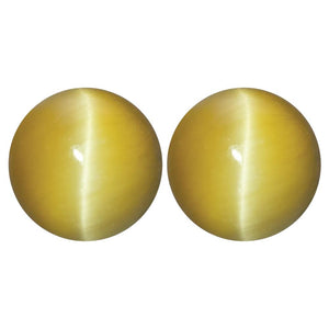 Natural Round Cabochon  Loose Honey Tiger's Eye