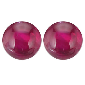 Natural Round Cabochon Loose Ruby