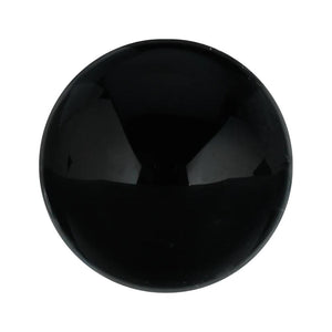 Natural Loose Round Cabochon Cut Black Onyx